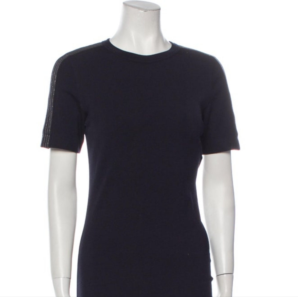 Navy Blue A-Line Dress - Picture 2 of 11